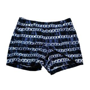 J. Crew Blue White Tie Dye Pattern Women's Size 00 Shorts